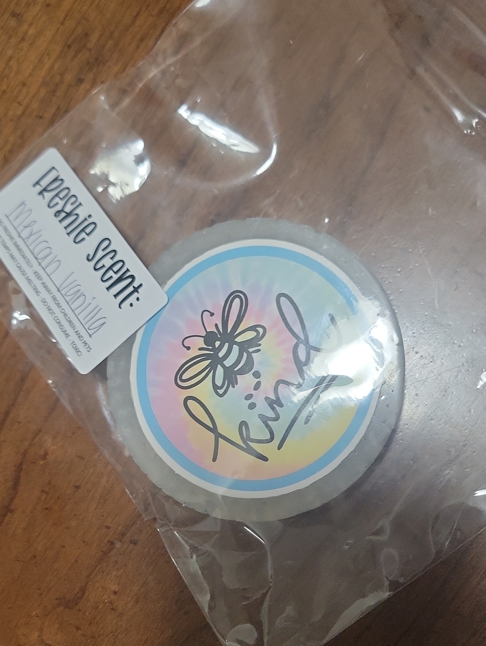 Handmade air freshies "be kind" mexican vanilla scented